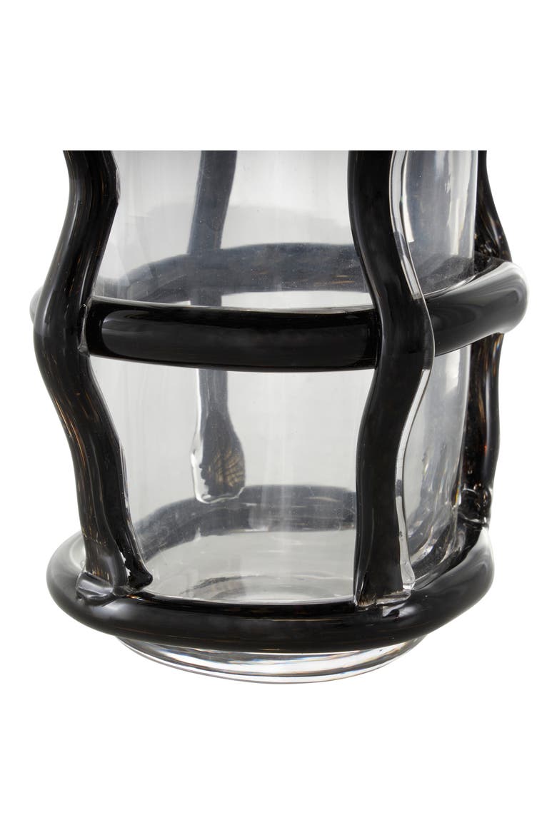 Recycled Glass Vase, Alternate, color, BLACK