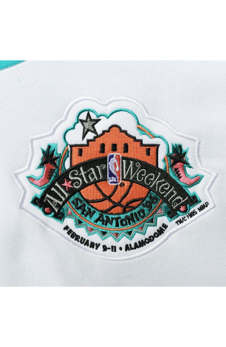 Mitchell & Ness Men's Mitchell & Ness Teal NBA Hardwood Classics 1996 All-Star Game Colorblock Fusion Pullover Hoodie, Alternate, color, Teal