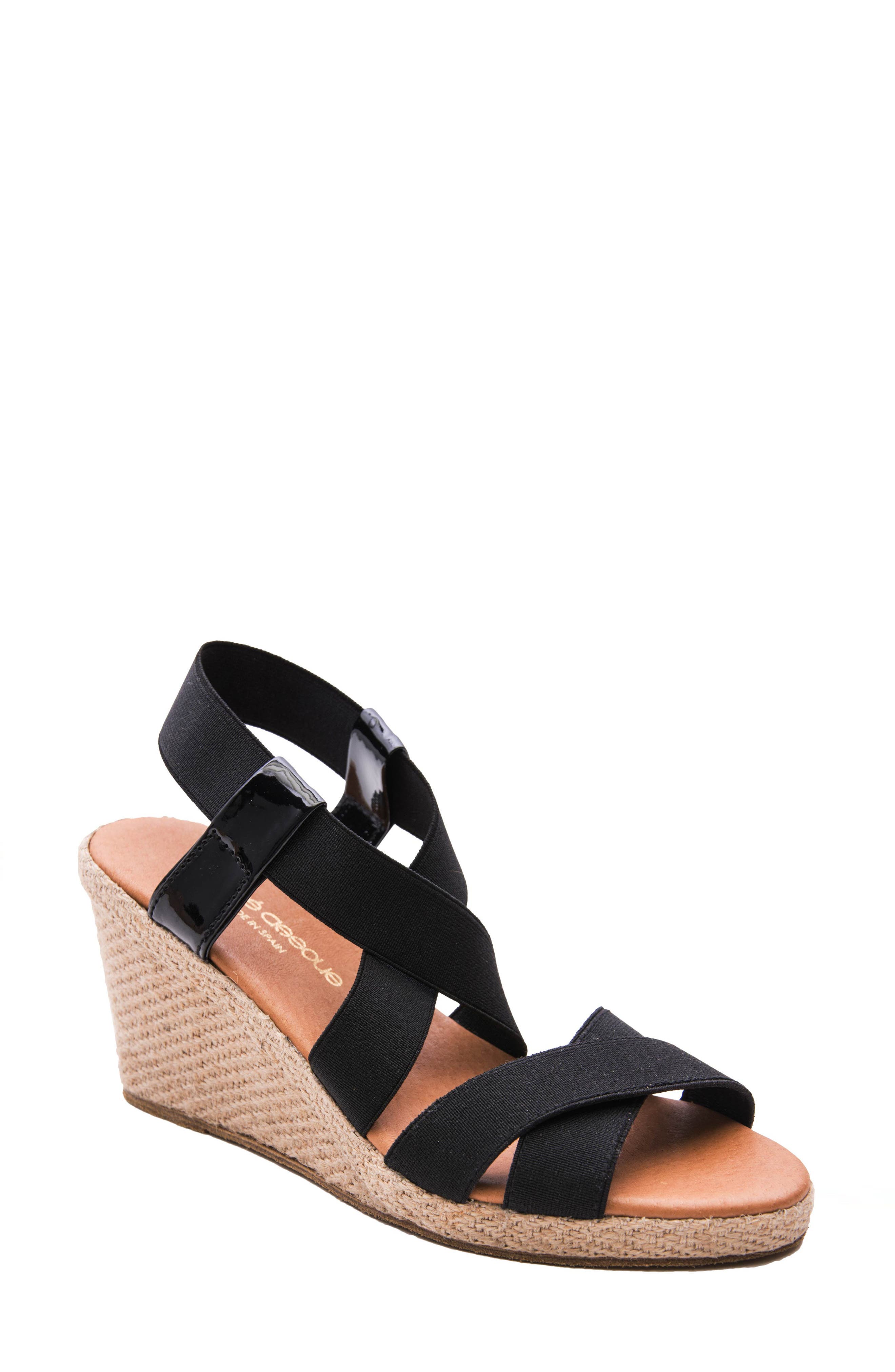 André Assous Dalmira Wedge Sandal, Main, color, 
