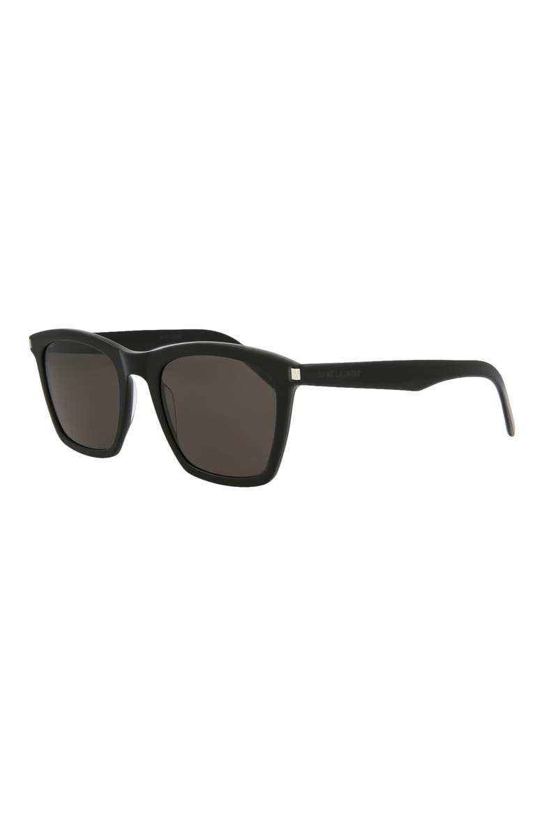 52mm Square Sunglasses, Alternate, color, BLACK BLACK GREY