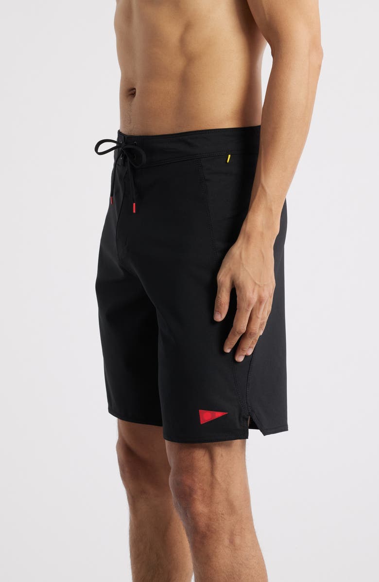 Florence Standard Issue Water Repellent Board Shorts, Alternate, color, Black