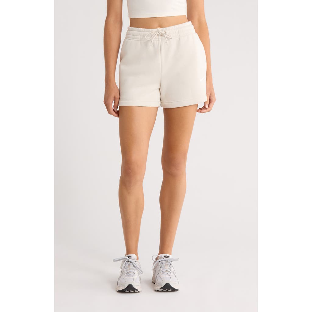 Nike Sportswear Phoenix Fleece Mid-rise 4-inch Shorts In White