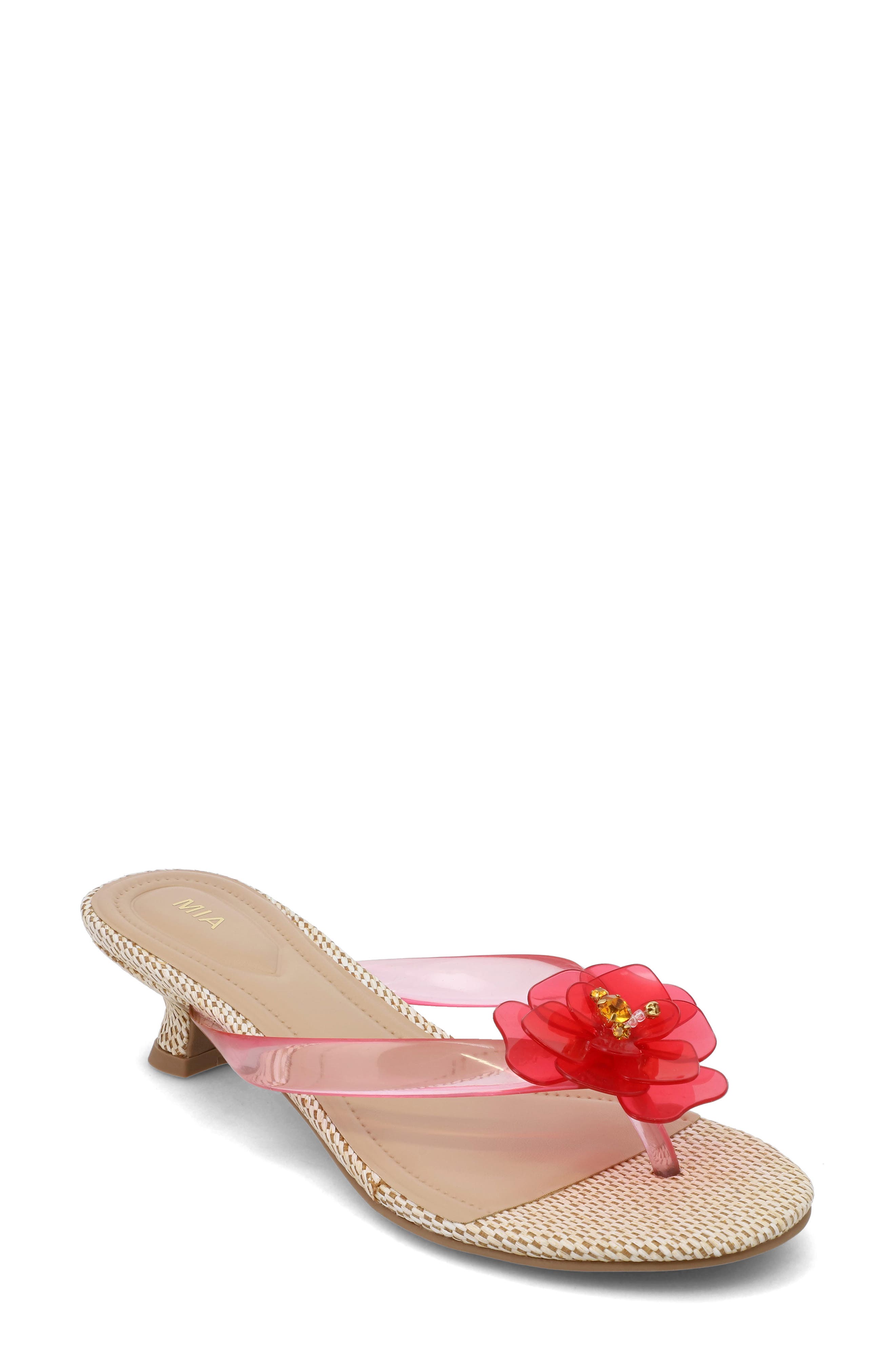 Magnoleia Kitten Heel Sandal, Main, color, PINK