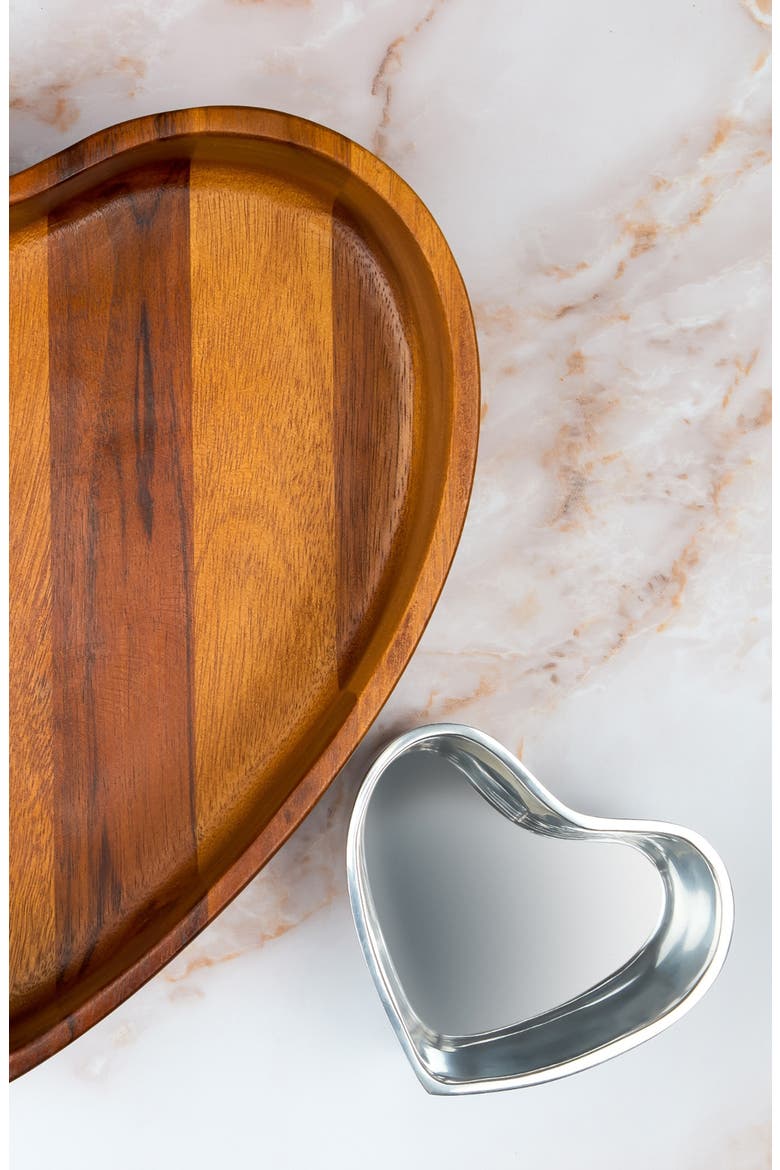 Eat Your Heart Out Chip & Dip Set, Alternate, color, BROWN