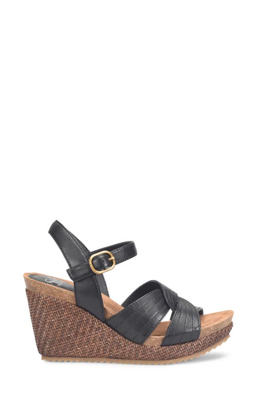 Söfft Clarissa Wedge Sandal In Black