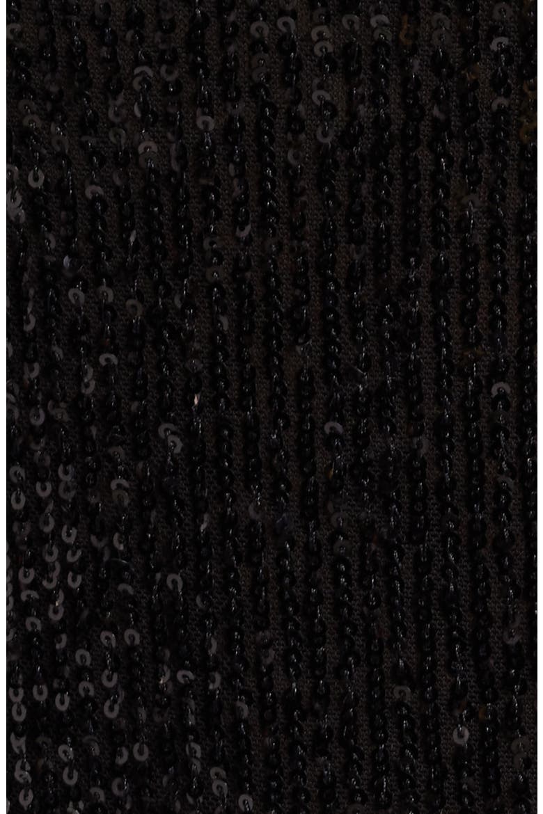 Sequin Mesh T-Shirt, Alternate, color, ANNE BLACK