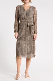 Sam Edelman Animal Print Long Sleeve Dress