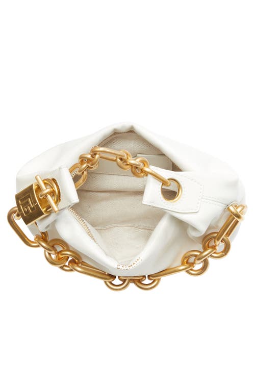 Balmain Mini Sync Leather Top Handle Bag