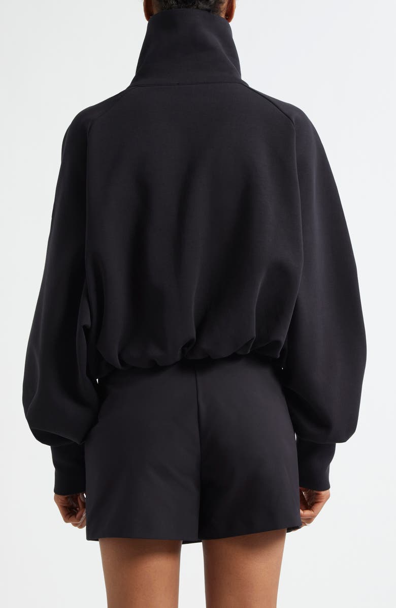 Moncler Cotton Blend Fleece Crop Jacket, Alternate, color,