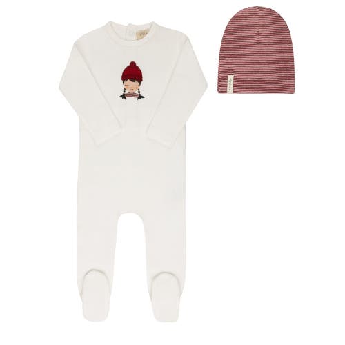 Ely's & Co. French Terry Autumn Kids Collection In White
