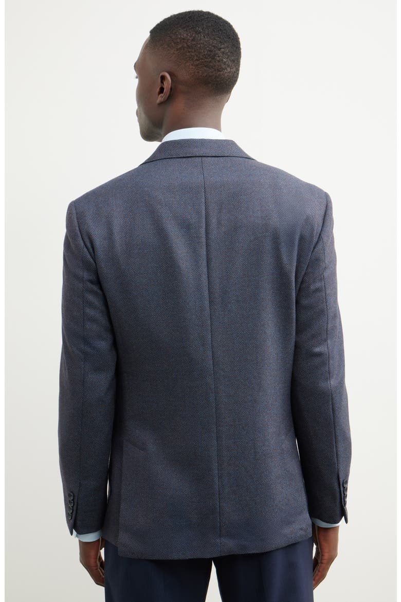 Nailhead Textured Wool Sport Coat, Alternate, color, TEAL- BROWN OVAL SUITING