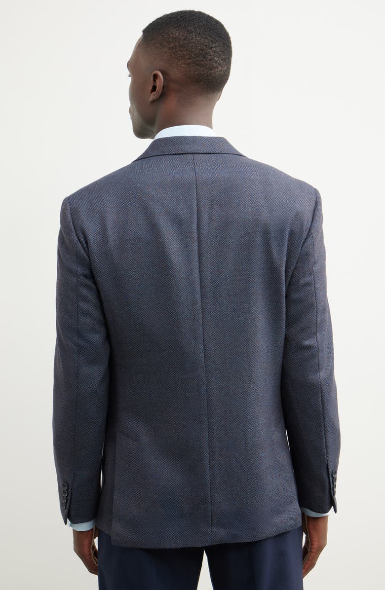 Nordstrom Nailhead Textured Wool Sport Coat, Alternate, color, Teal- Brown Oval Suiting