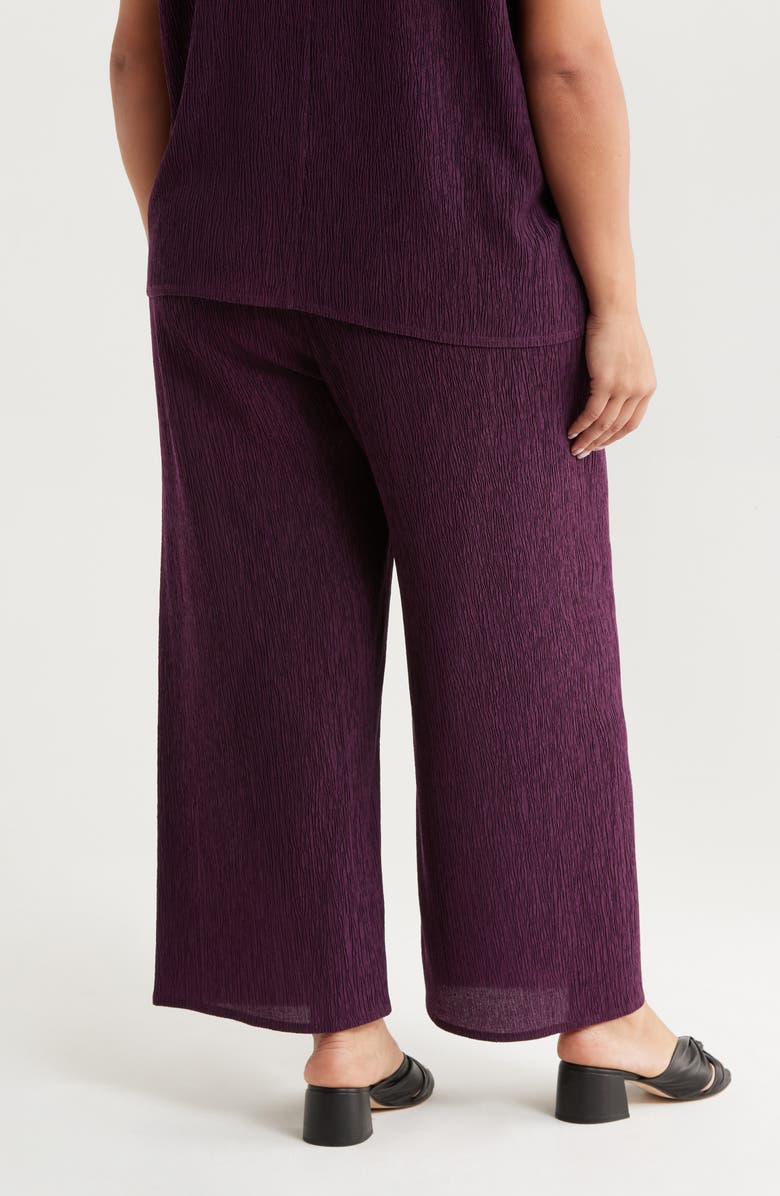 Eileen Fisher Crinkled High Waist Ankle Wide Legs, Alternate, color, 