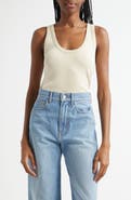 Veronica Beard Birke Stretch Cotton Tank