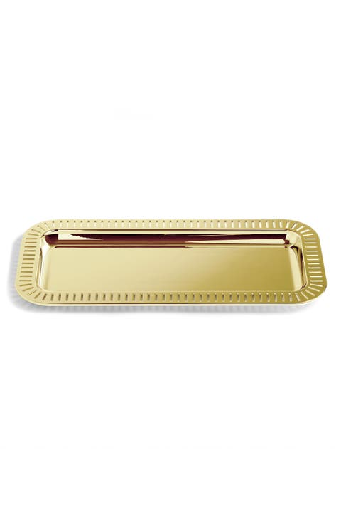 Striations Rectangular Serving Tray