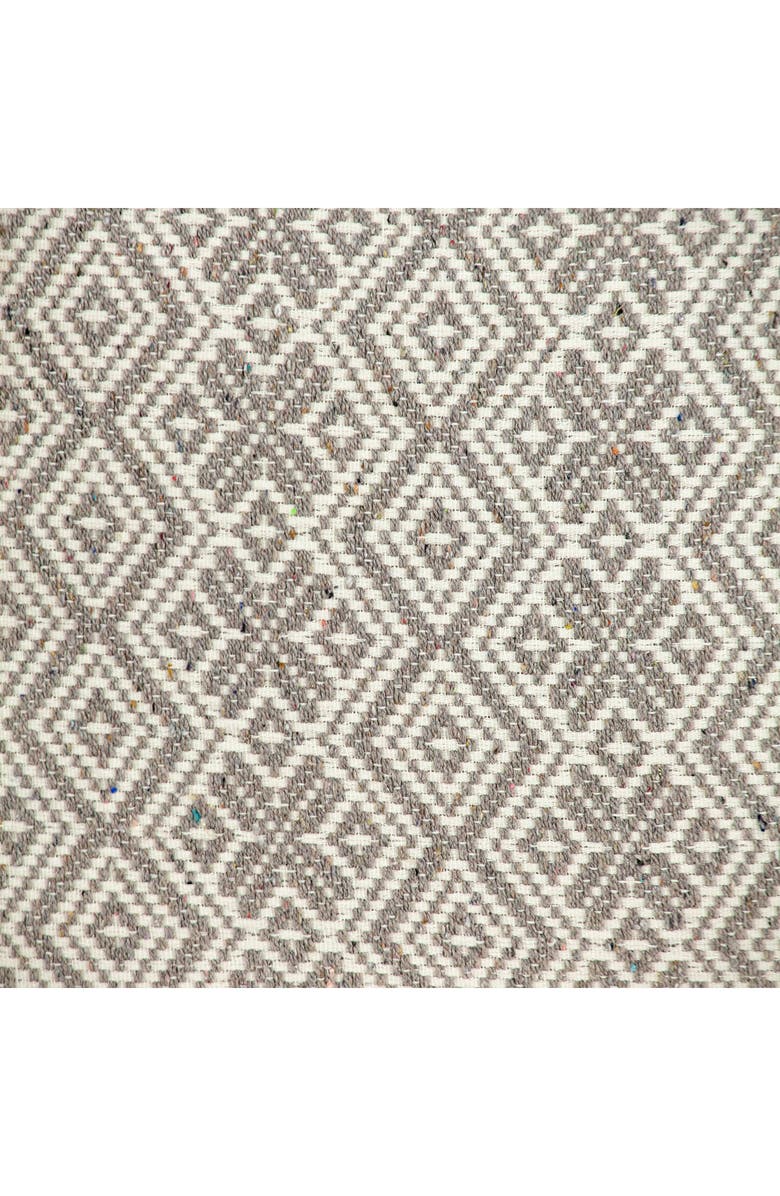 PARKLAND COLLECTION Embroidered Geo Throw Pillow, Alternate, color, Beige