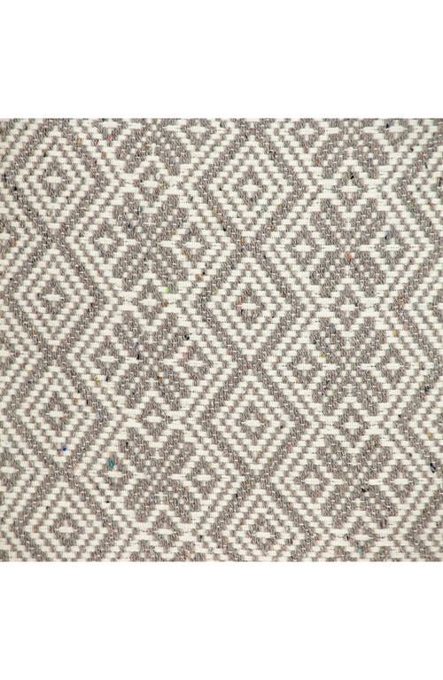 Parkland Collection Embroidered Geo Throw Pillow In Brown