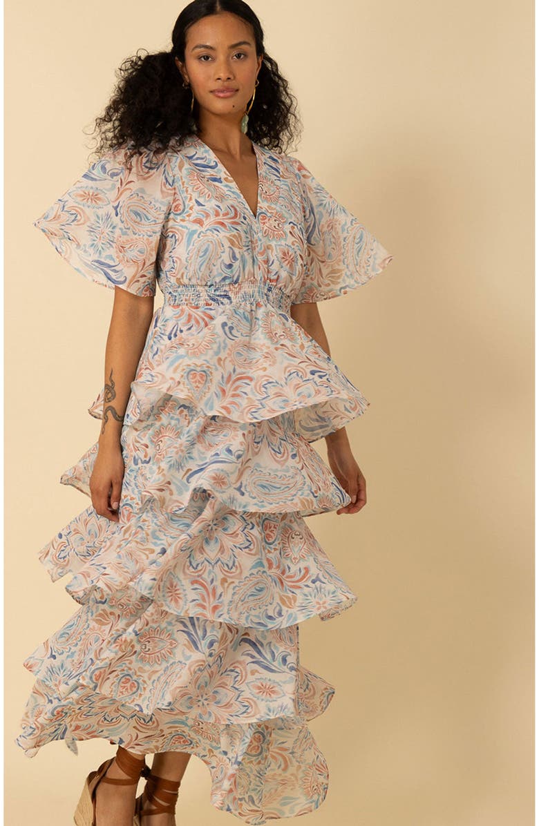 Halebob Karsyn Tiered Maxi Dress, Alternate, color,