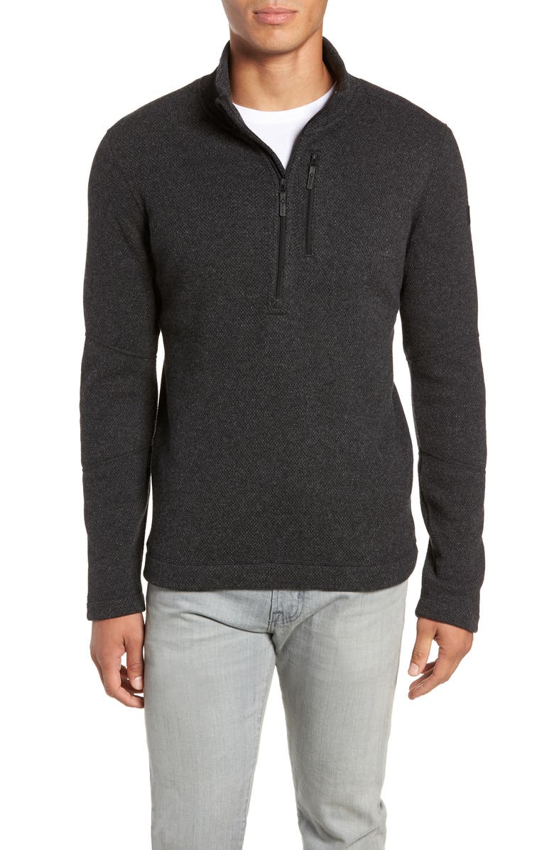 Smartwool Hudson Trail Regular Fit Fleece Half-Zip Sweater, Main, color, 