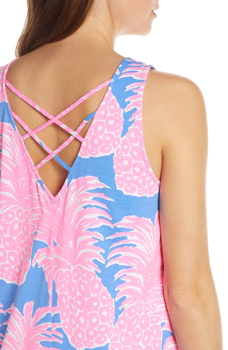 Lilly Pulitzer<sup>®</sup> Kristen Pineapple Print Swing Dress, Alternate, color,
