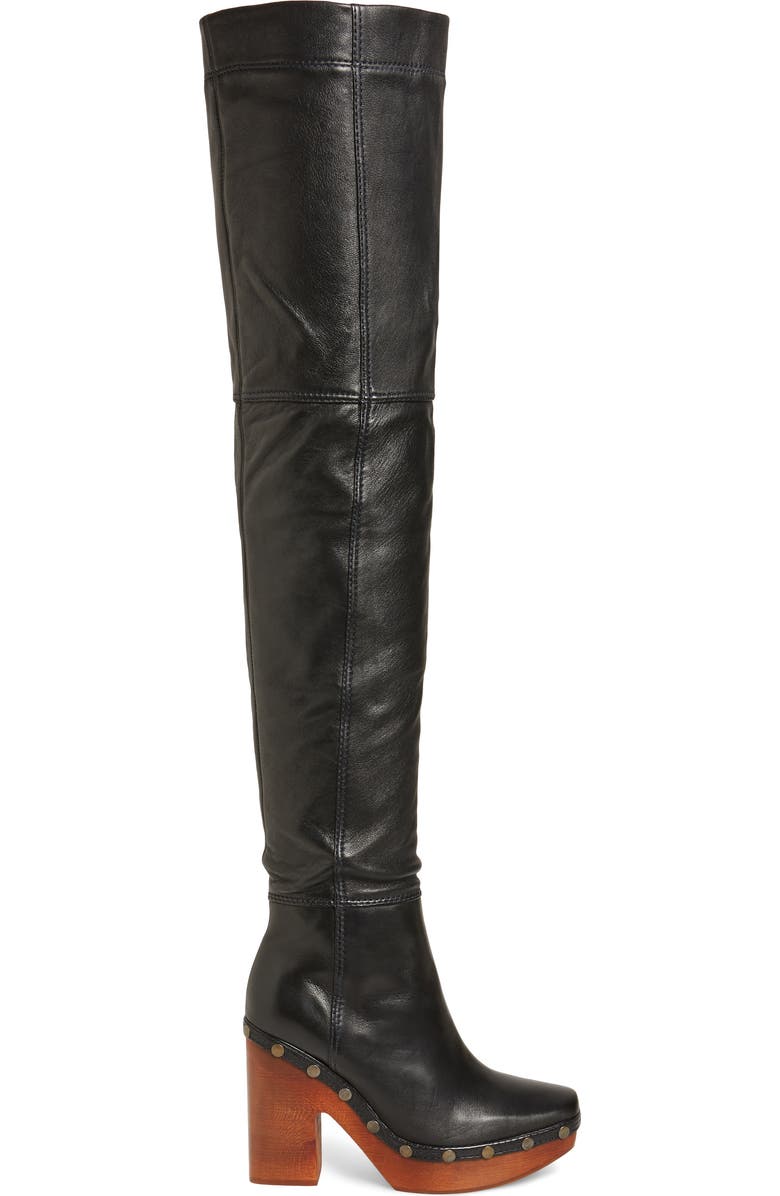 Jacquemus Les Bottes Sabots Hautes Thigh High Boot, Alternate, color,