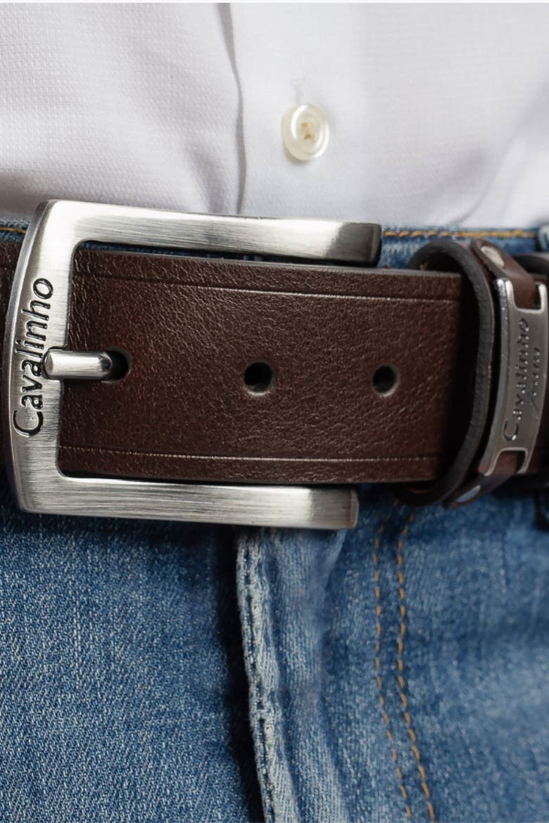 Gentleman 512 Leather Belt, Alternate, color, Brown