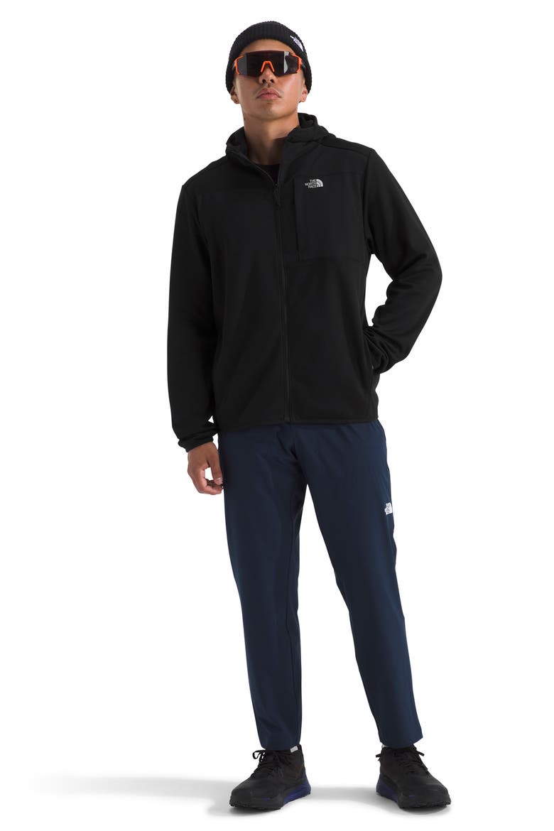 Performance Fleece Zip Hoodie, Alternate, color, TNF BLACK