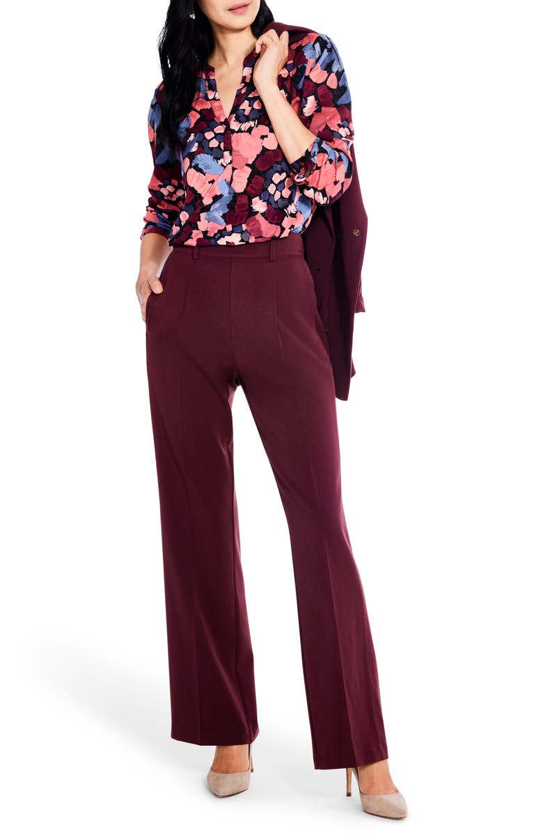 NIC+ZOE Autumn Bloom Live-In Top, Alternate, color, Red Multi