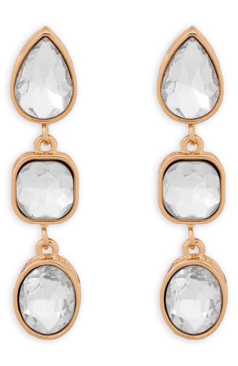 Crystal Cascade Drop Earrings