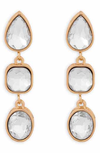 Crystal Cascade Drop Earrings