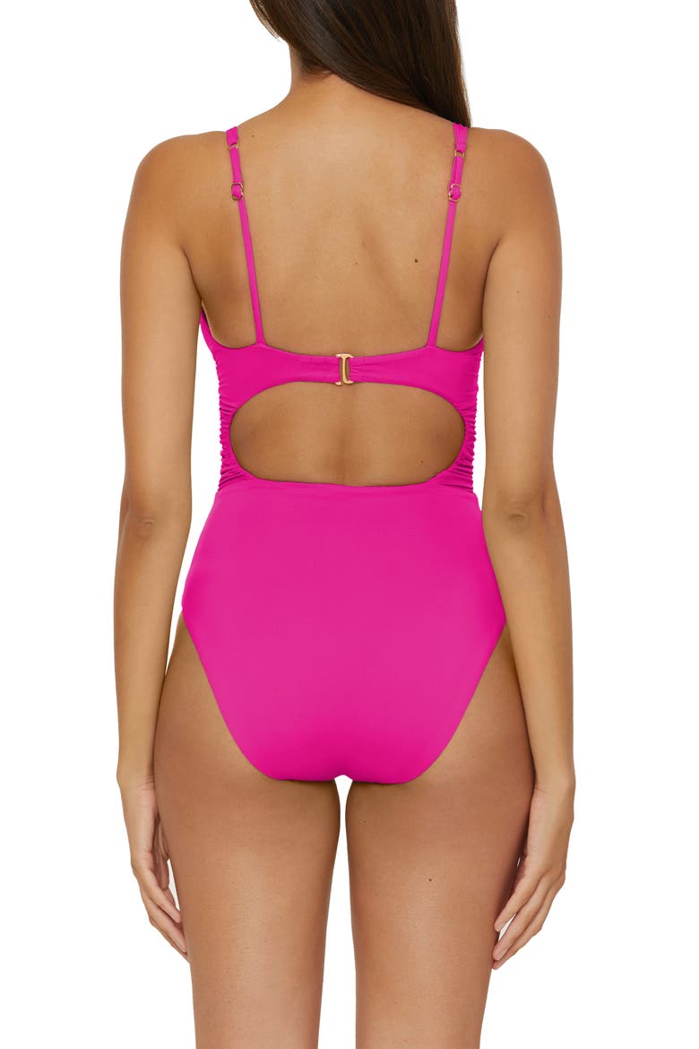 Garden of Eden Multifit One-Piece Swimsuit, Alternate, color, AZALEA