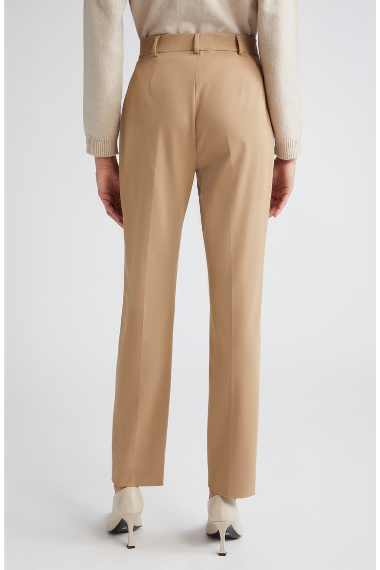 Ananas Stretch Jersey Ankle Trousers, Alternate, color, CAMEL