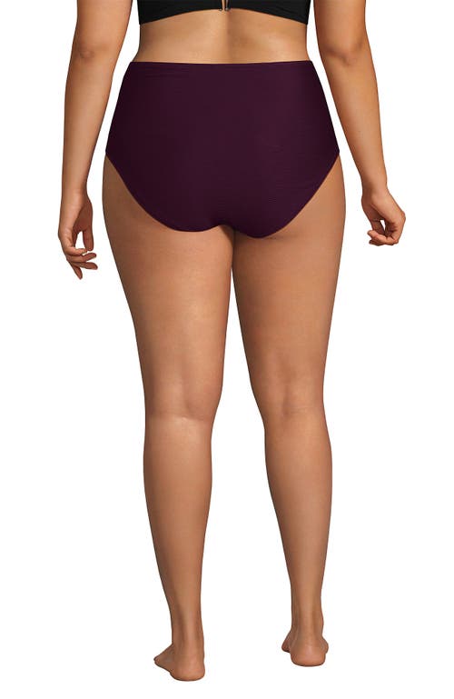 LANDS' END LANDS' END PLUS SIZE CHLORINE RESISTANT SMOOTHING CONTROL HIGH WAISTED BIKINI BOTTOMS 