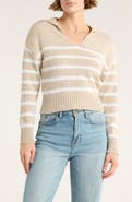 Vigoss V-Neck Striped Sweater