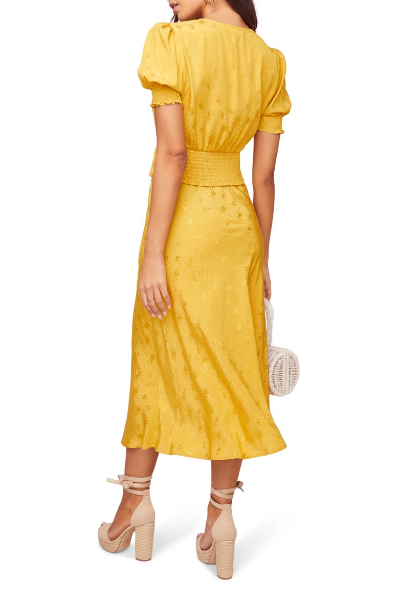 Nava Midi Skirt, Alternate, color, BURNT LEMON