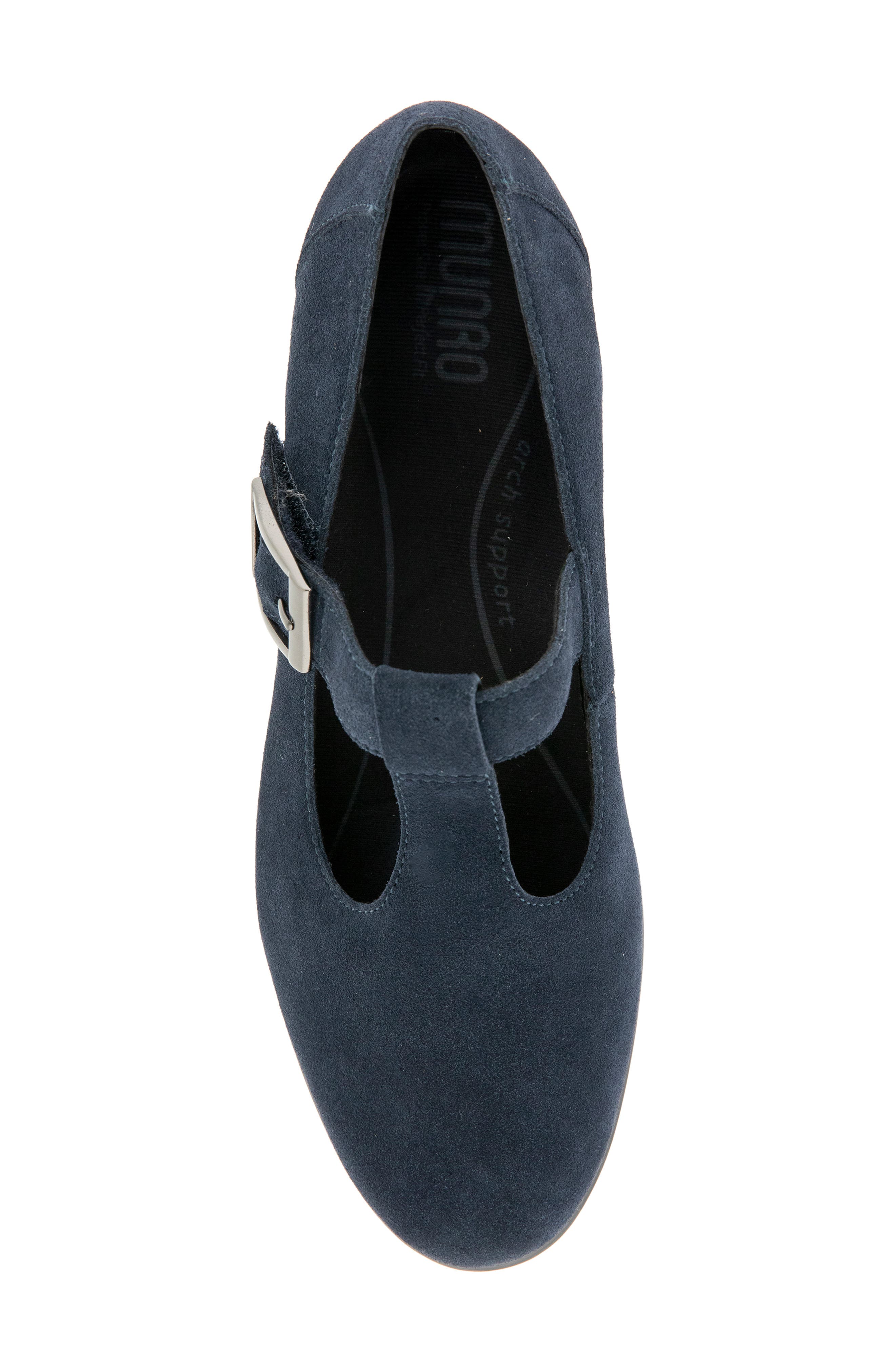 Carmen Leather Pump, Alternate, color, NAVY SUEDE