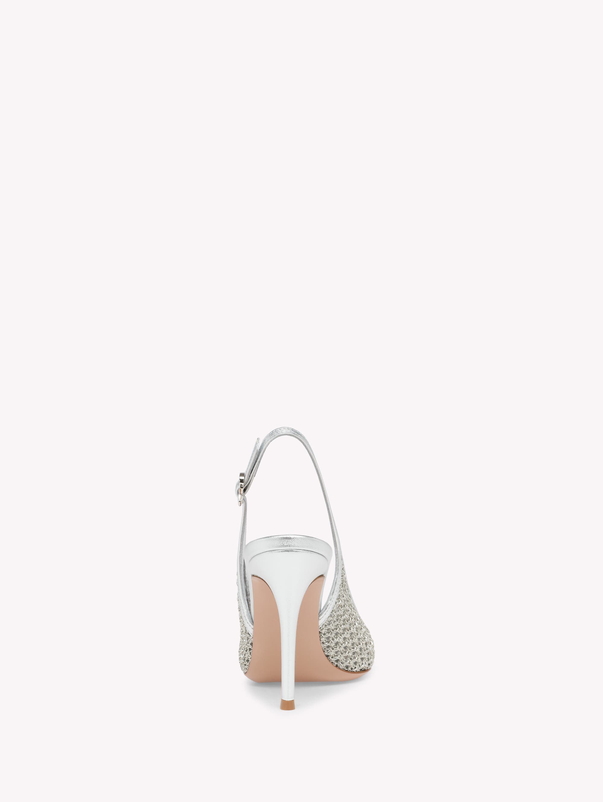 Gianvito Rossi Nikki Pump, Alternate, color, Metallic Silver And Nappa