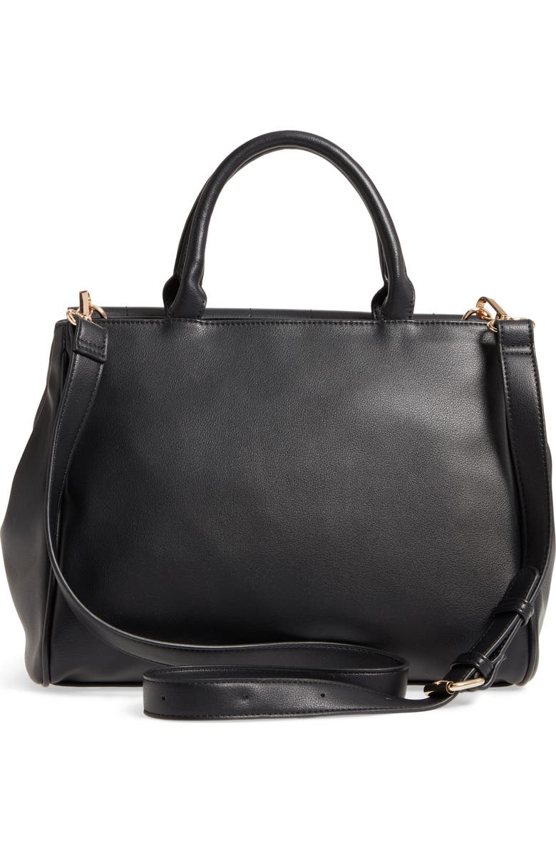 Sole Society Tracy Quilted Faux Leather Satchel, Alternate, color,