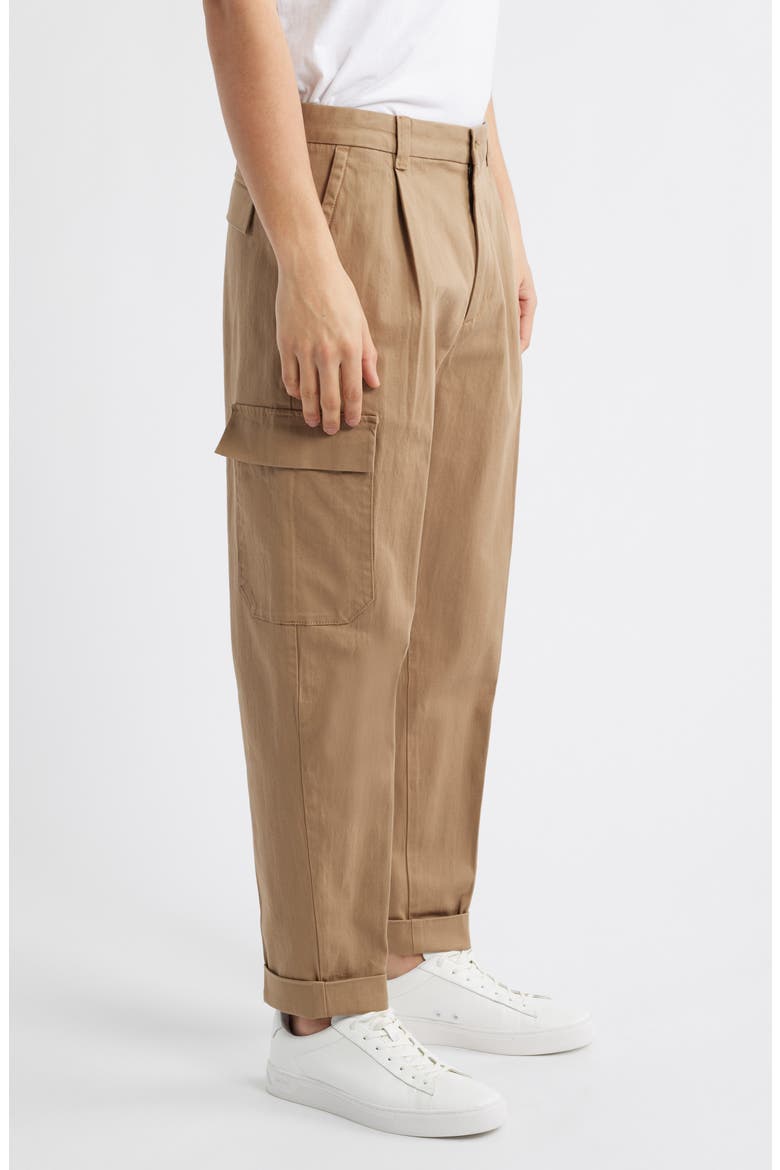 Perin Pleated Tapered Leg Cargo Pants, Alternate, color, OPEN BEIGE