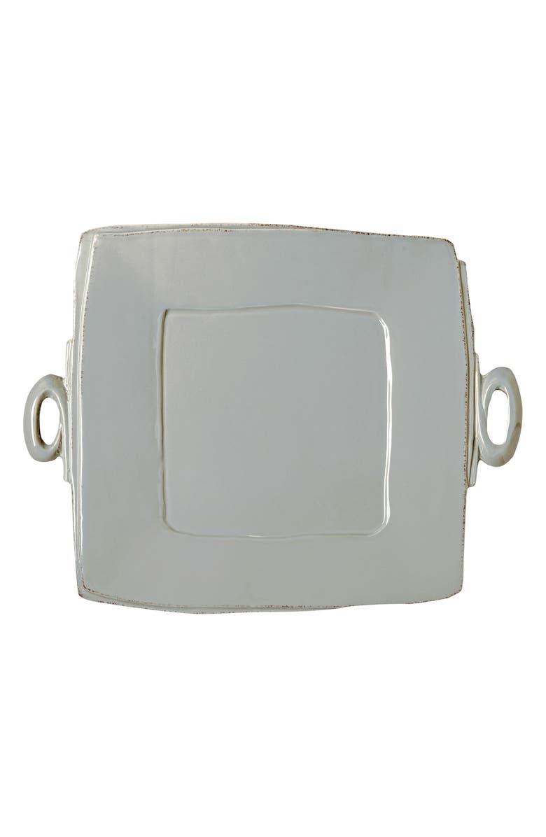VIETRI Lastra Square Platter, Main, color, Gray