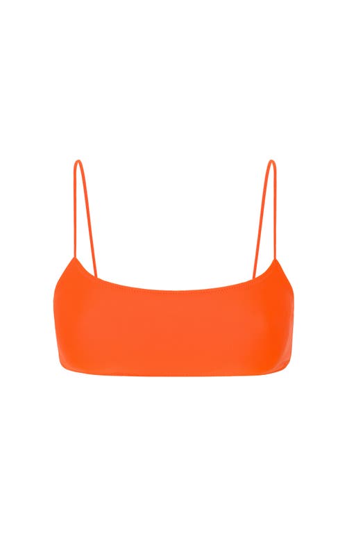 Sunkissed Le Sporty Bikini Top In Orange