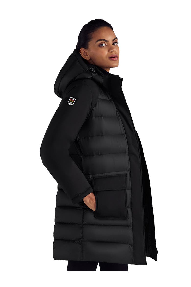 Askya Women's Two-Tone Puffer Down Parka, Alternate, color, Black