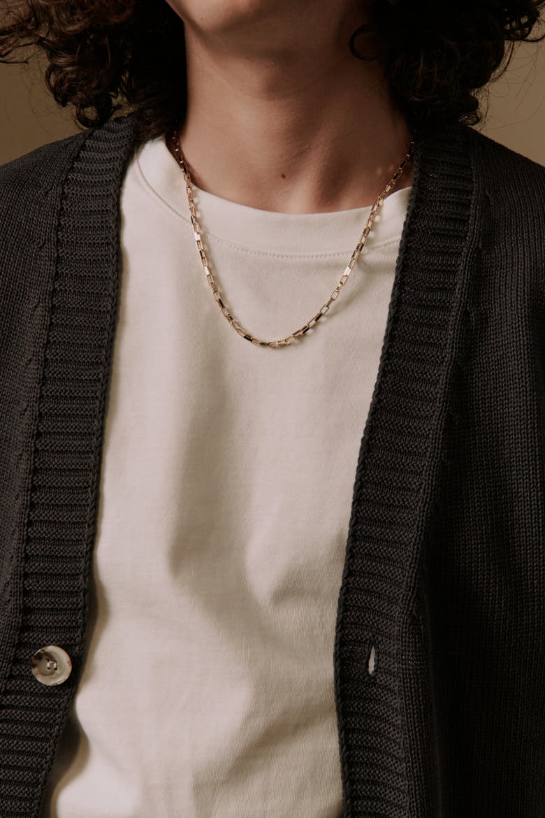 Coleman Chunky Cable Link Necklace, Alternate, color, Recycled Gold Vermeil