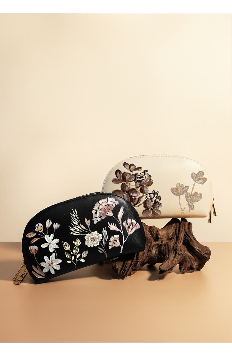 ALEPEL Makeup Bag, Alternate, color, Taupe