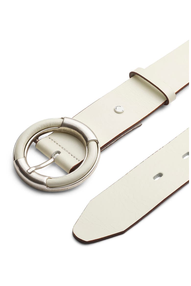 Marina Leather Belt, Alternate, color, ANTIQUE WHITE