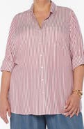 VELVET HEART Elisa Tab Sleeve Button-Up Shirt