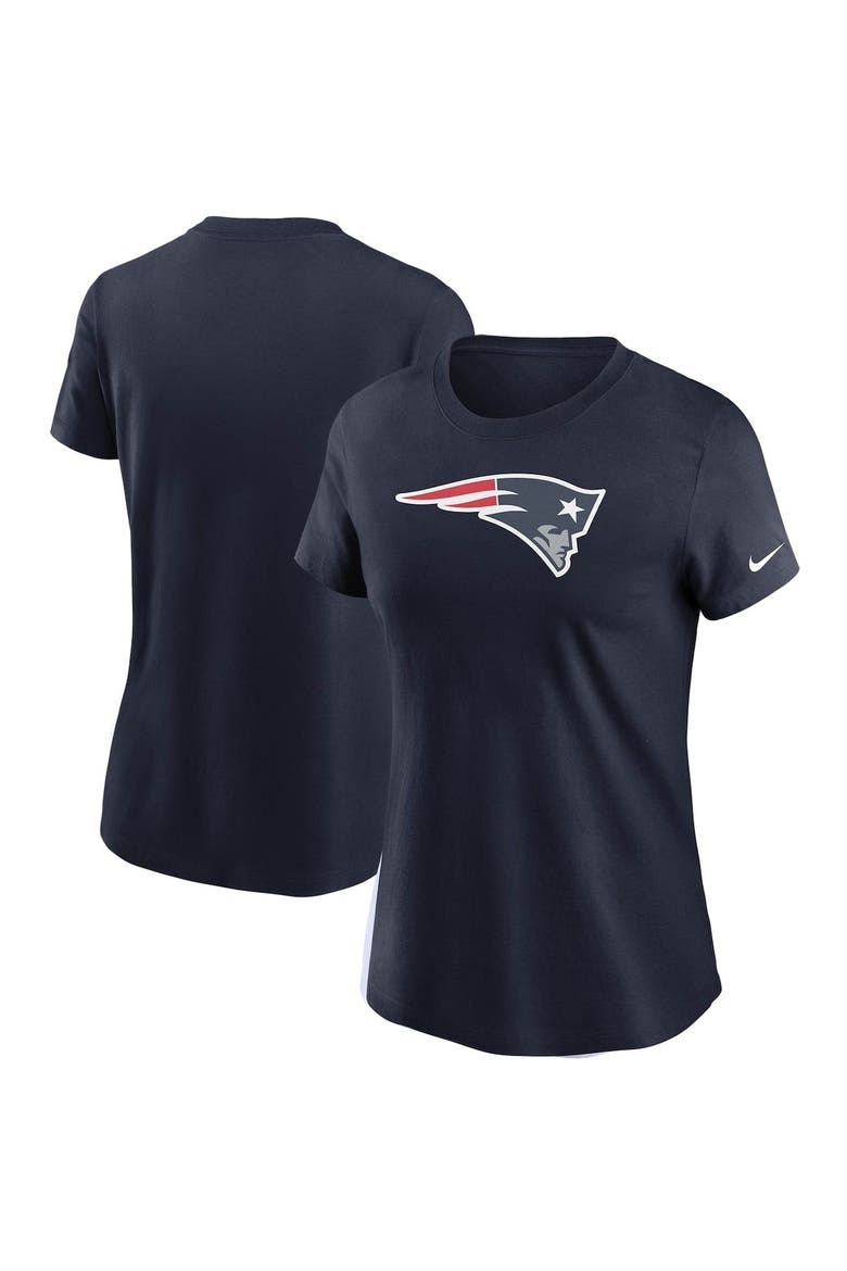 Women's Nike Navy New England Patriots Logo Essential T-Shirt, Main, color, Navy