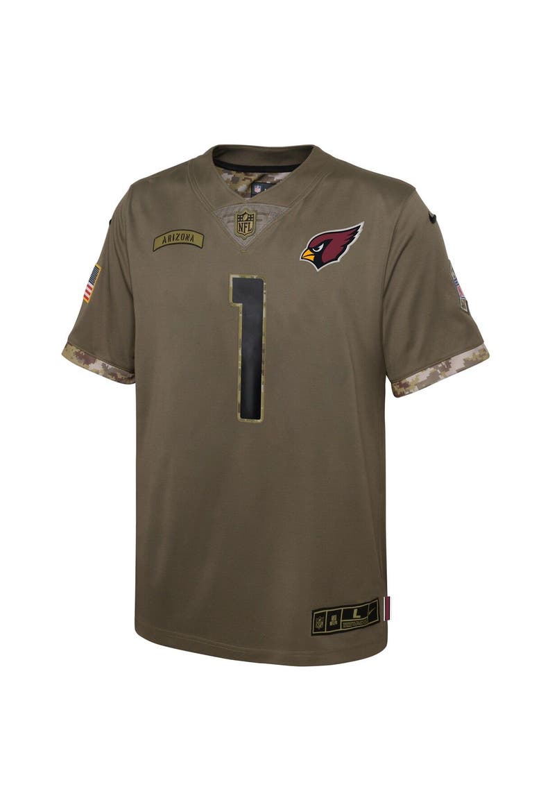 Youth Nike Kyler Murray Olive Arizona Cardinals 2022 Salute To Service Player Limited Jersey, Alternate, color, Olive