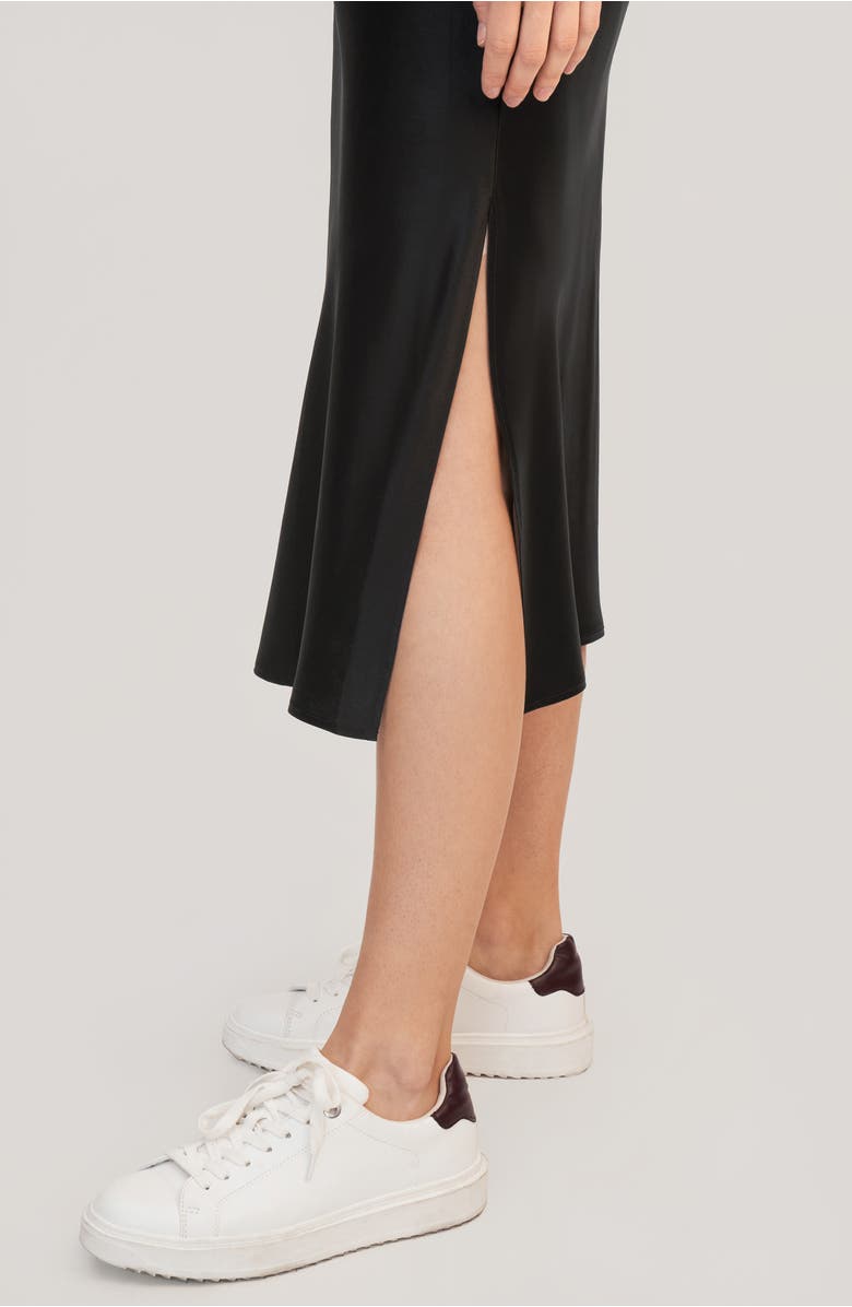 Lilysilk Slouchy Chic Bias Silk Dress, Alternate, color, Black