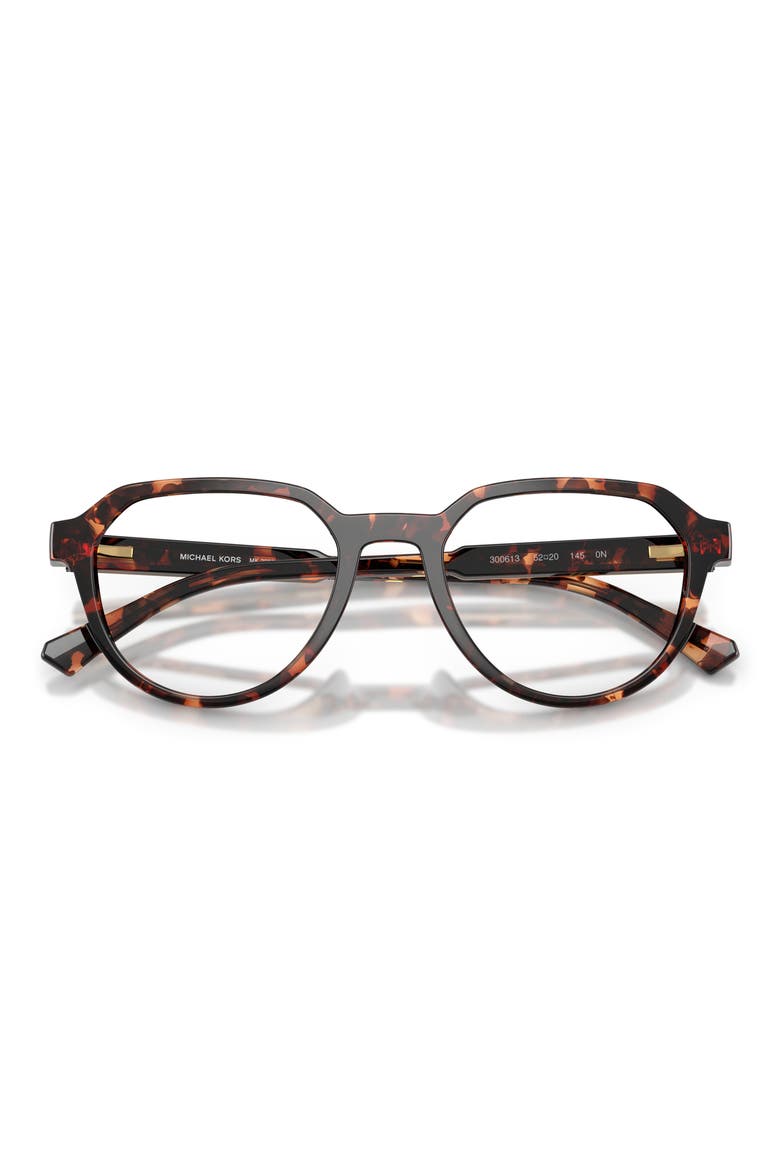 Lanai 52mm Geometric Optical Glasses, Alternate, color, DARK TORTOISE / SMOKE GRADIENT